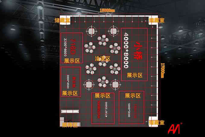 深圳展會設計-漢川數(shù)控深圳展覽設計效果圖